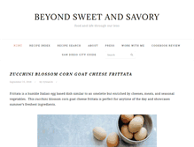 Tablet Screenshot of beyondsweetandsavory.com